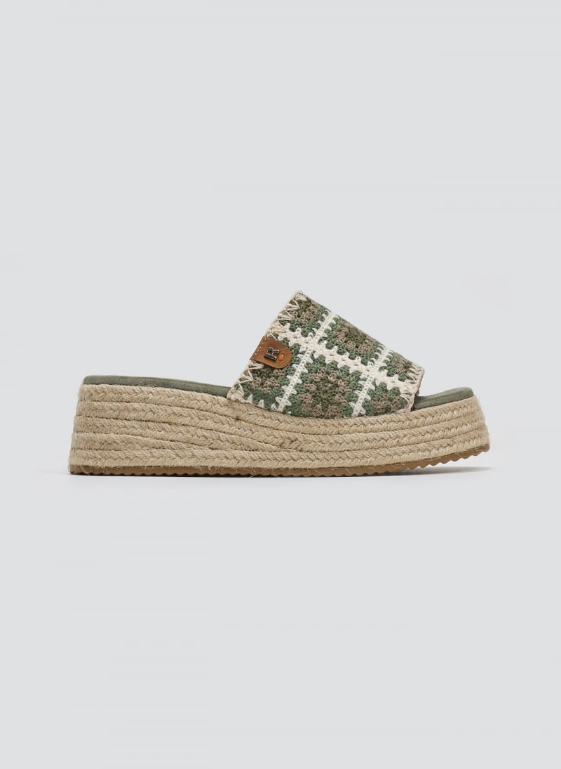 Σανδάλια flatforms με πλεκτό σχέδιο Refresh 172842
