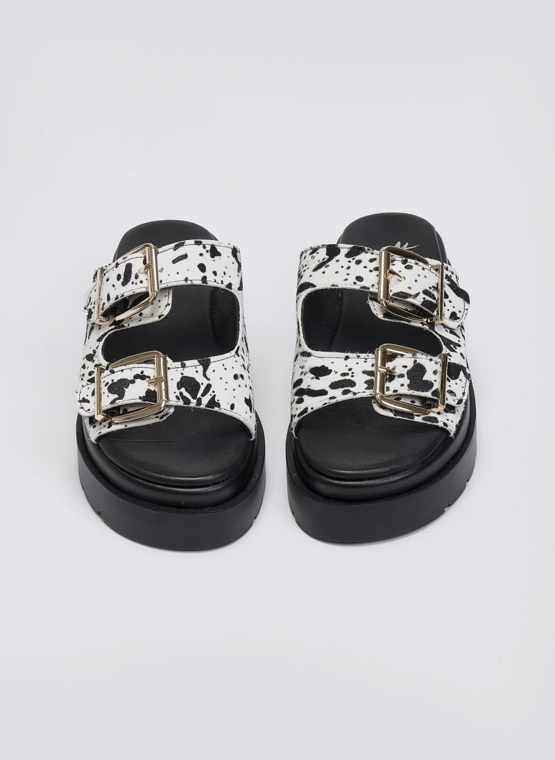 Σανδάλια flatforms με print Mariella Fabiani 2551/95