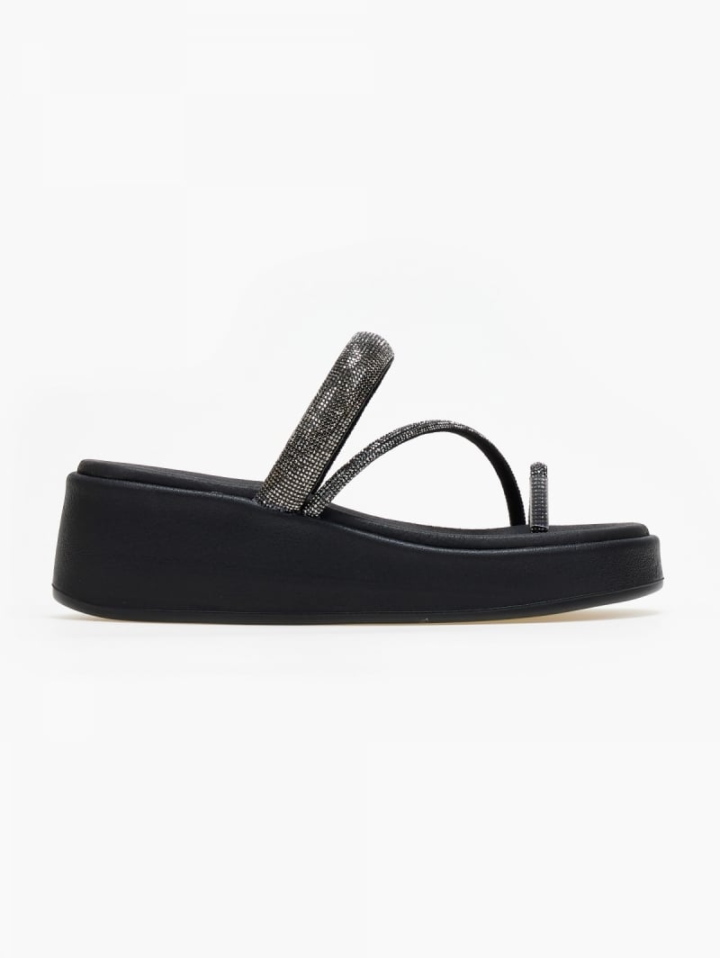 Σανδάλια flatforms με στρας 01130 Ragazza