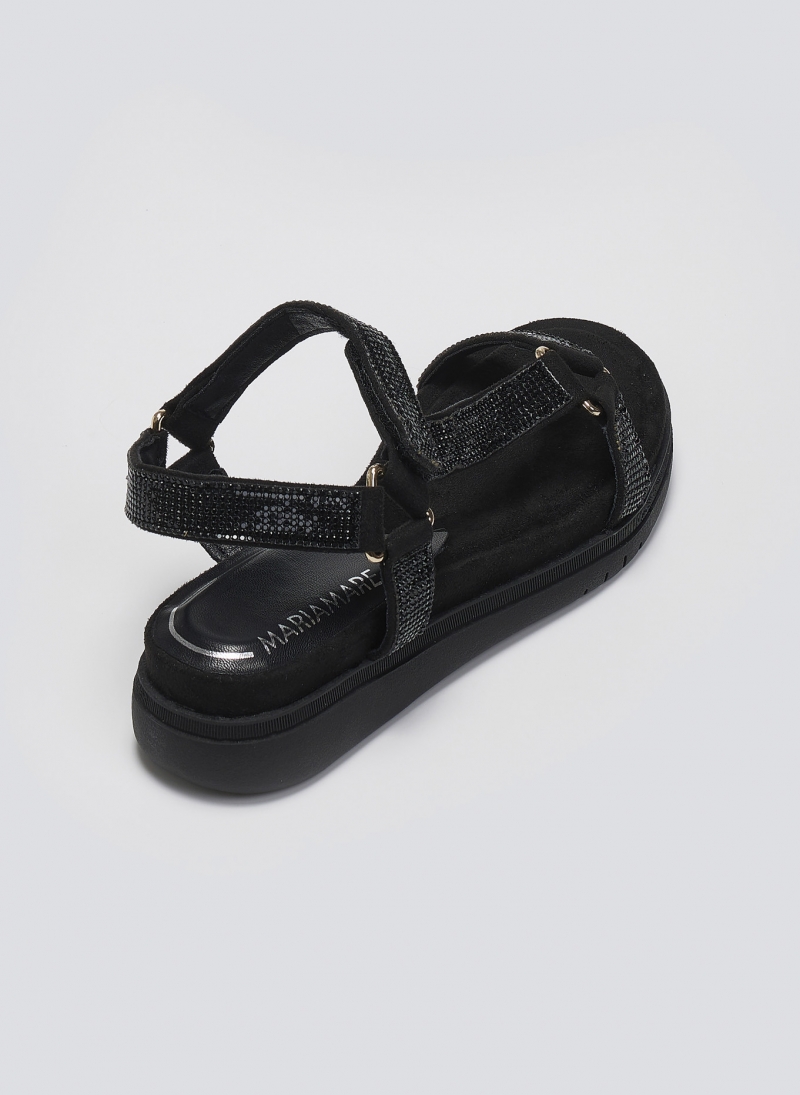 Σανδάλια flatforms με στρας MARIAMARE