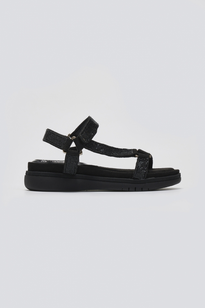 Σανδάλια flatforms με στρας MARIAMARE