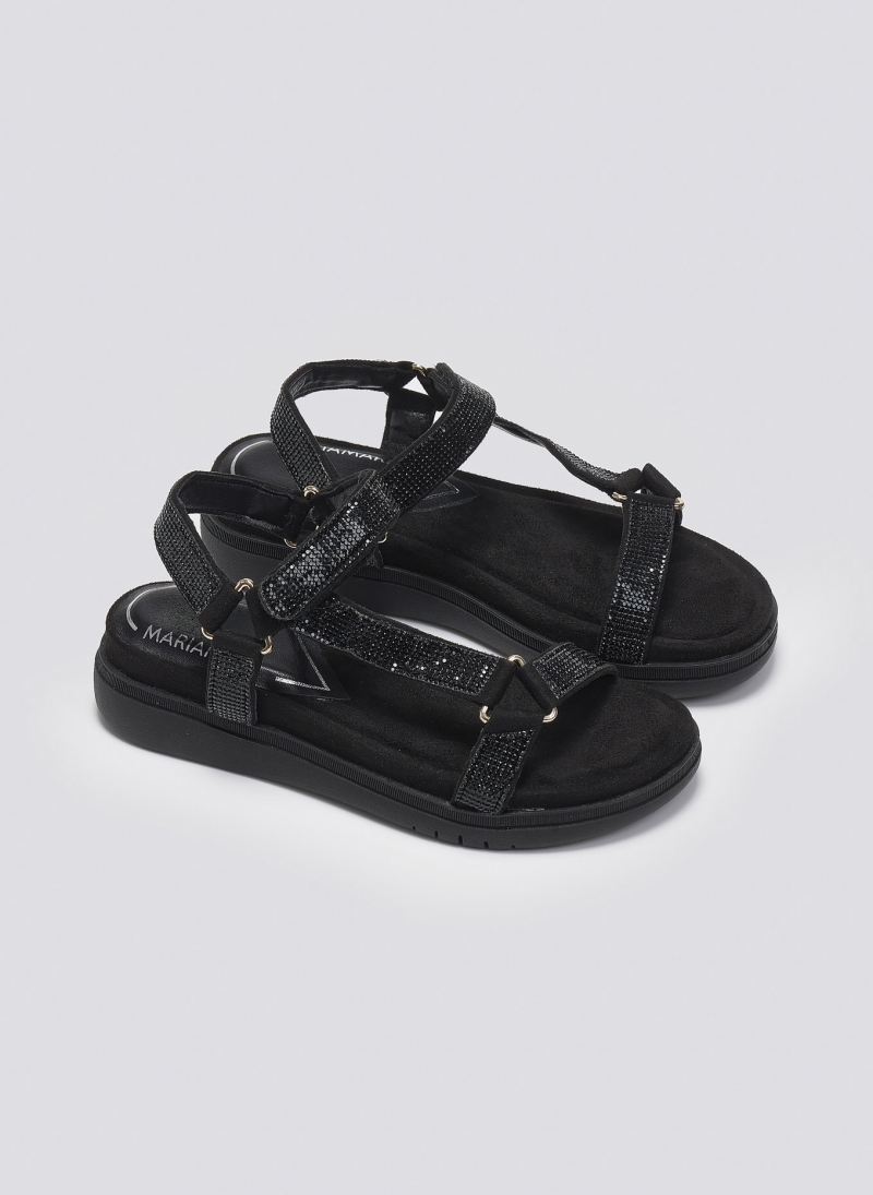 Σανδάλια flatforms με στρας MARIAMARE