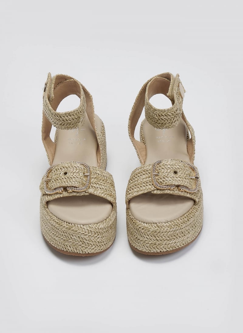 Σανδάλια flatforms ψάθινα Mariella Fabiani 2512/05