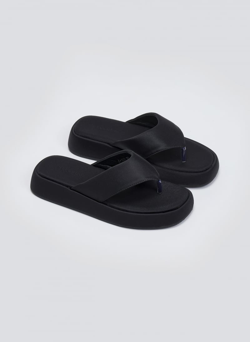 Σανδάλια flatforms υφασμάτινα