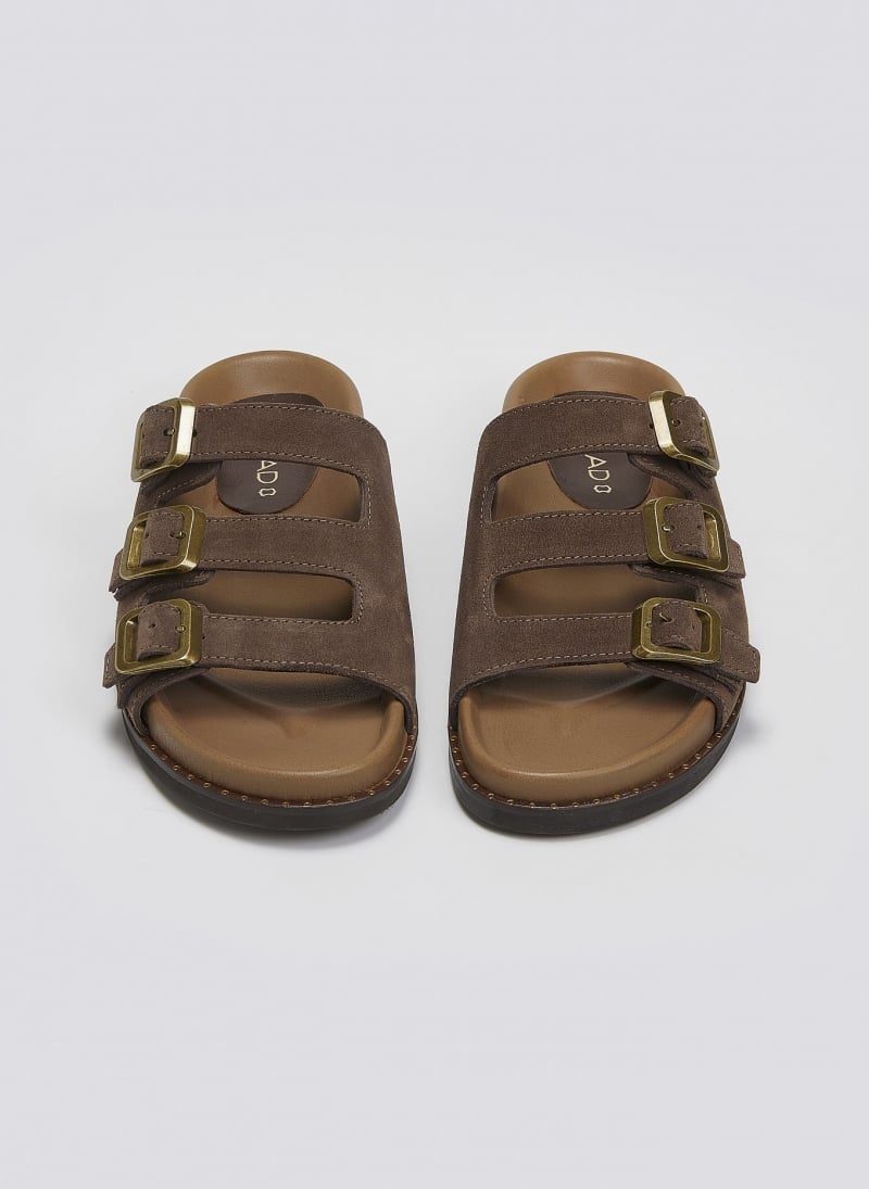 Σανδάλια καστόρινα flatforms με τοκάδες