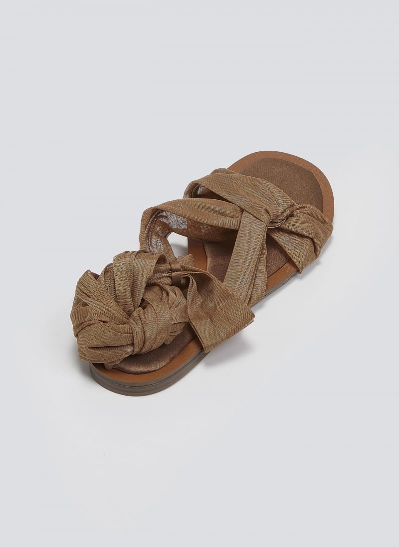 Σανδάλια lace up με κόμπο Corina