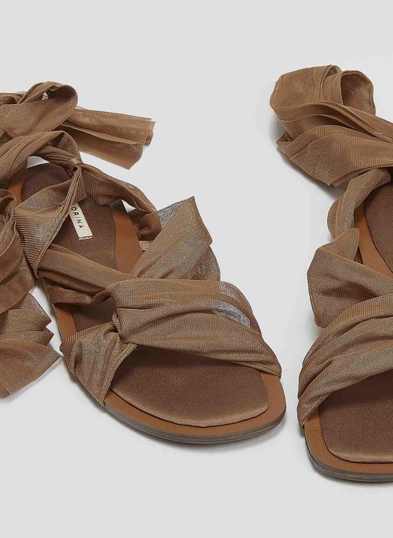 Σανδάλια lace up με κόμπο Corina