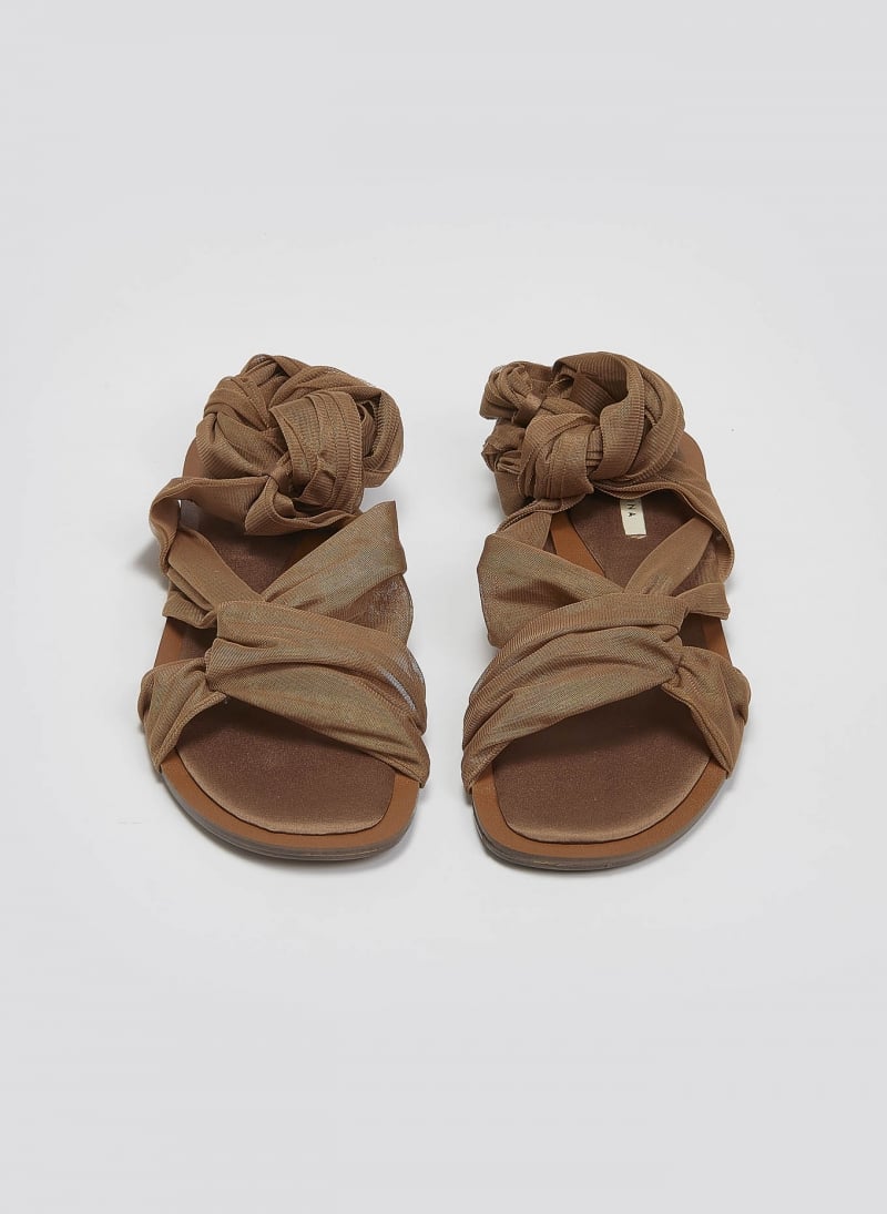 Σανδάλια lace up με κόμπο Corina