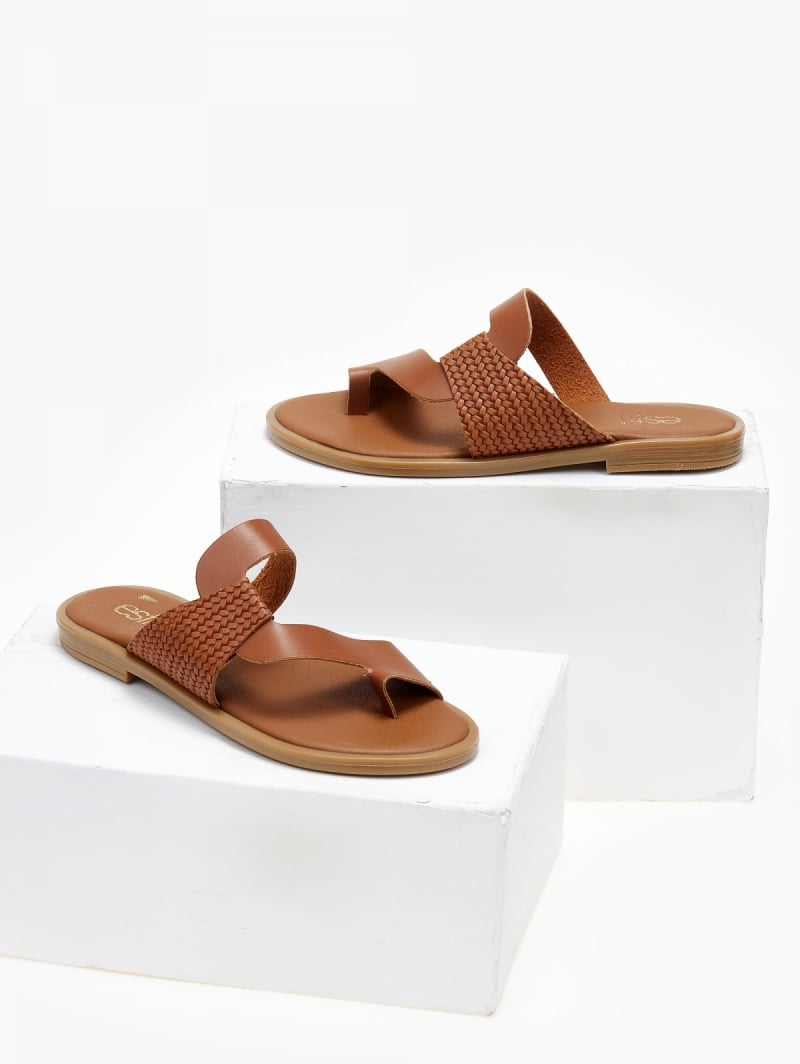 Σανδάλια με ανάγλυφο pattern Estil