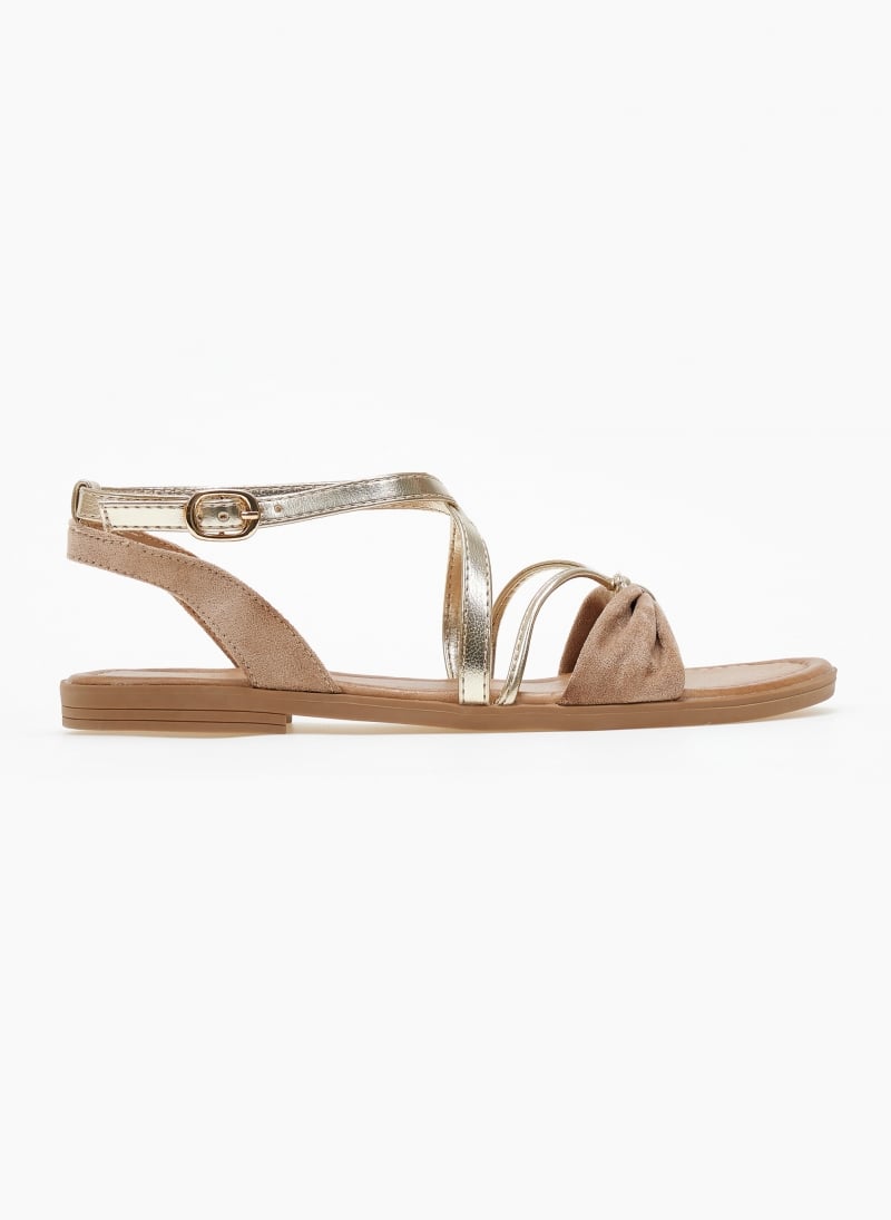 Σανδάλια suede με crossover λουράκια ERYNN
