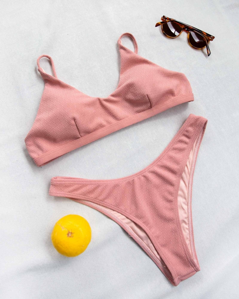Σετ bikini με ανάγλυφο σχέδιο