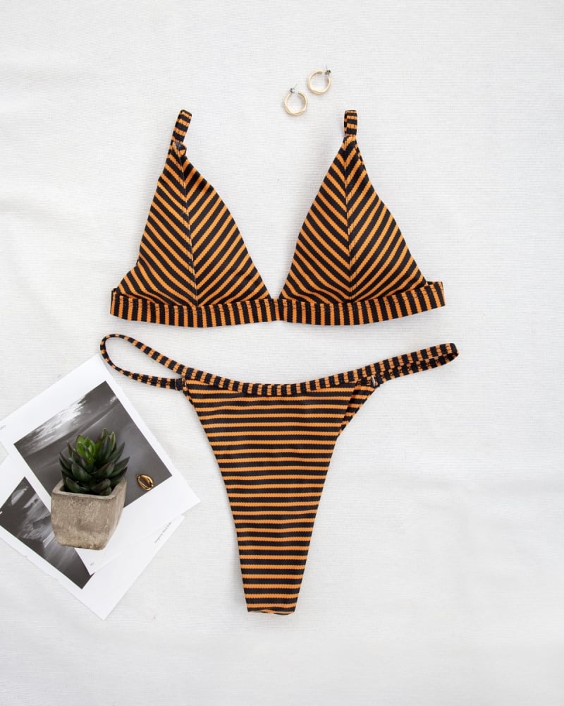 Σετ bikini με ρίγες