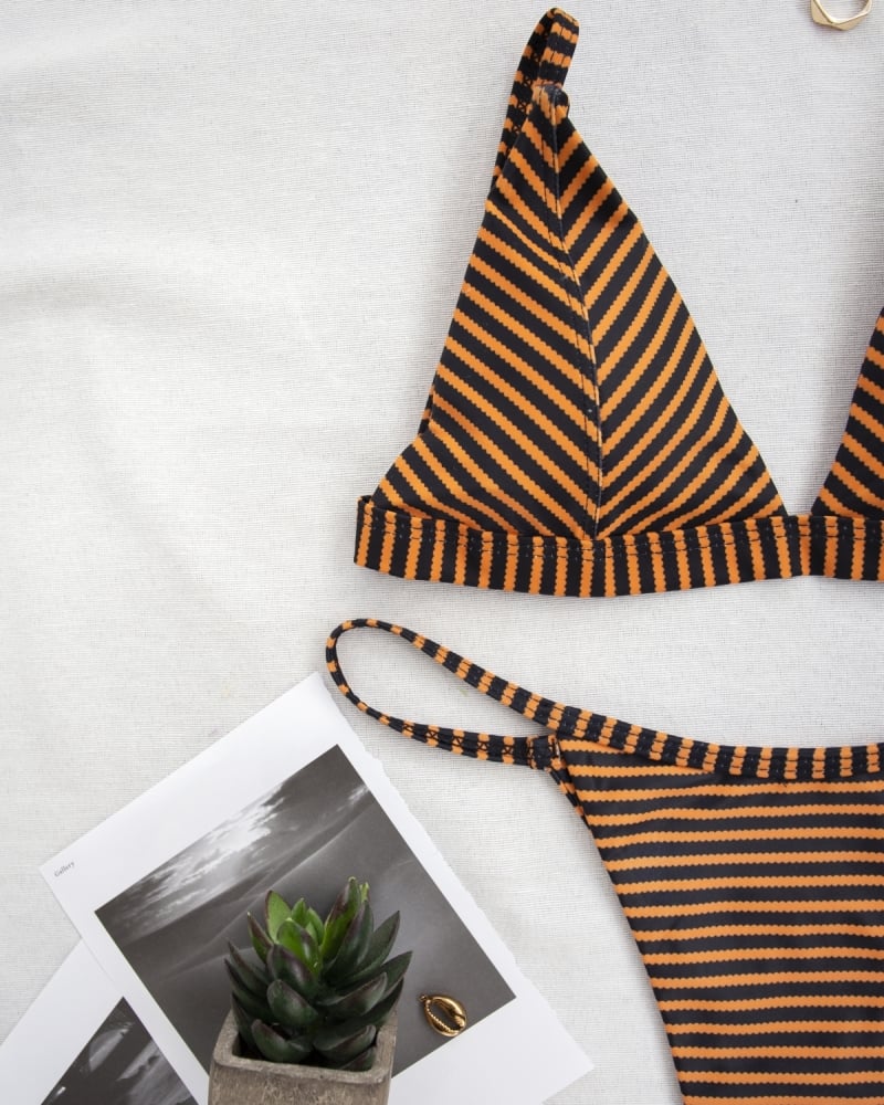 Σετ bikini με ρίγες