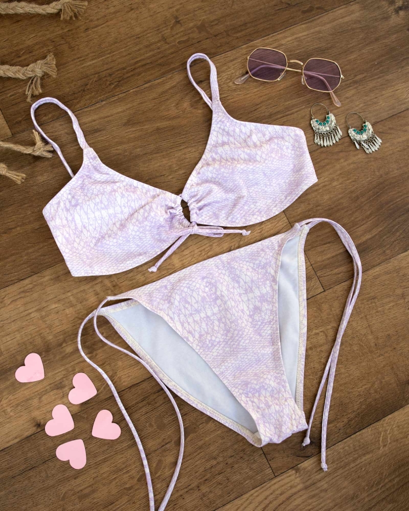 Σετ bikini με σχέδιο φίδι