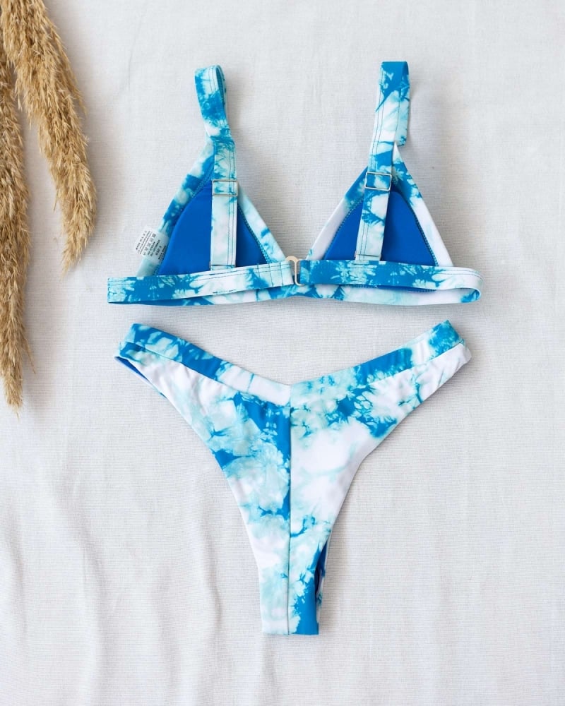 Σετ brazilian tie dye bikini