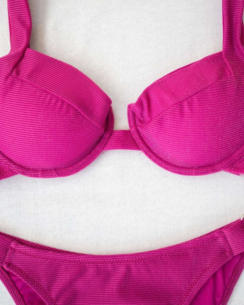 Σετ lurex bikini με κρίκους