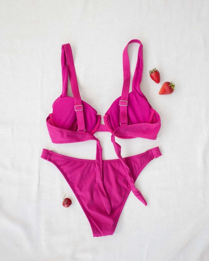 Σετ lurex bikini με κρίκους