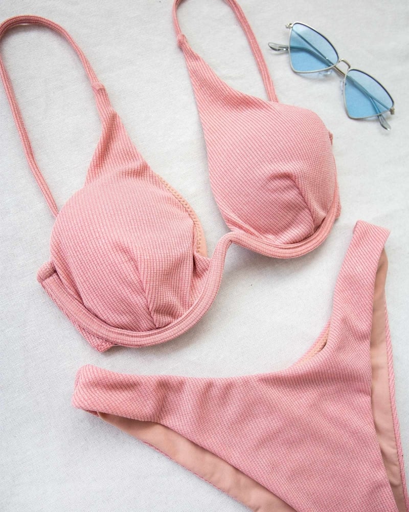 Σετ lurex bikini με μπανέλα