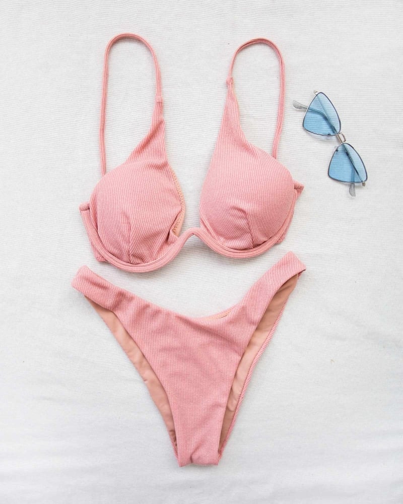 Σετ lurex bikini με μπανέλα