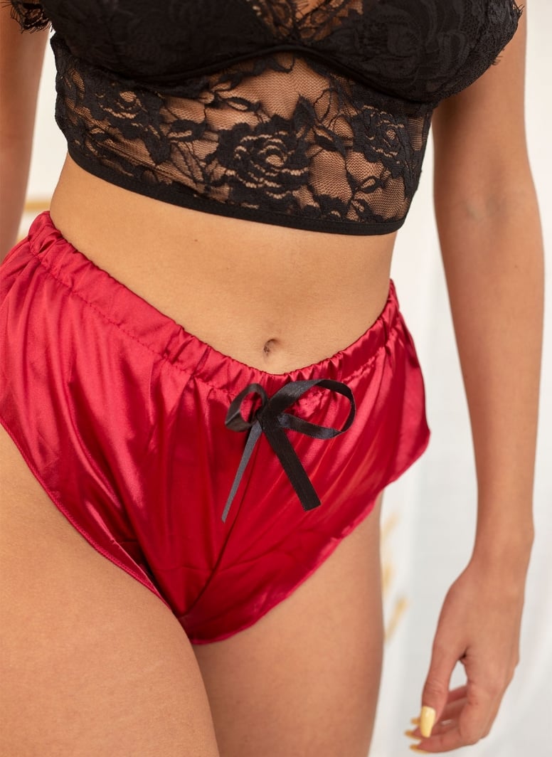 Babydoll σατέν με bralette δαντέλα