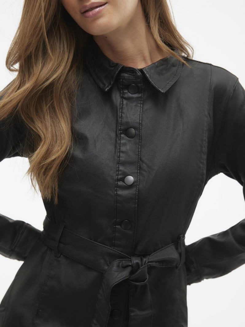 Φόρεμα δερματίνη με κουμπιά Vero Moda 10314000