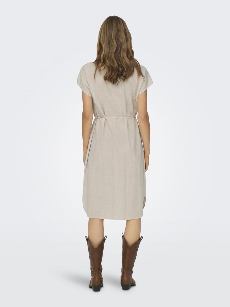 Shirt dress με δετό ζωνάκι ONLY 15320260