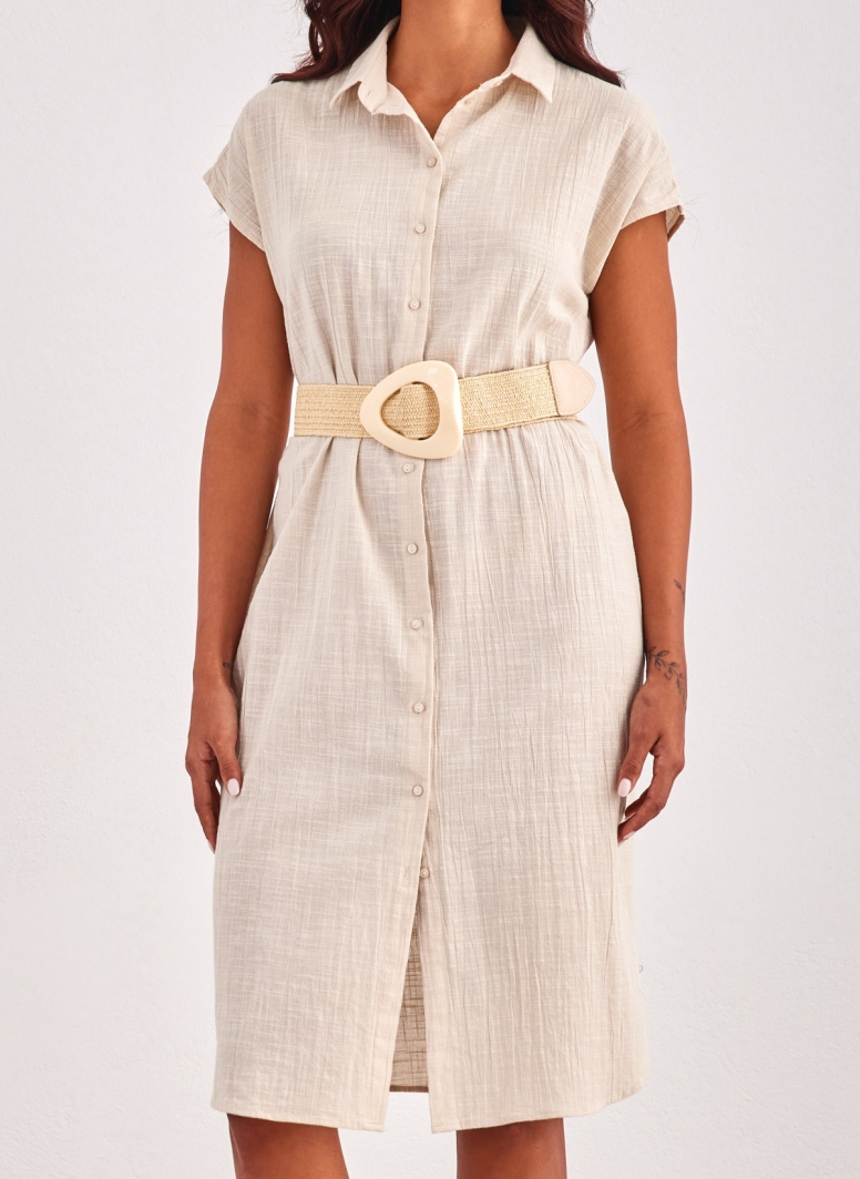 Shirt dress με δετό ζωνάκι ONLY 15320260