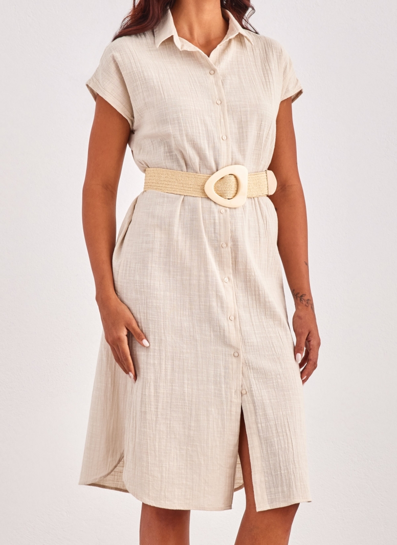 Shirt dress με δετό ζωνάκι ONLY 15320260