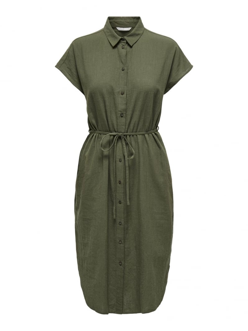 Shirt dress με δετό ζωνάκι ONLY 15320260