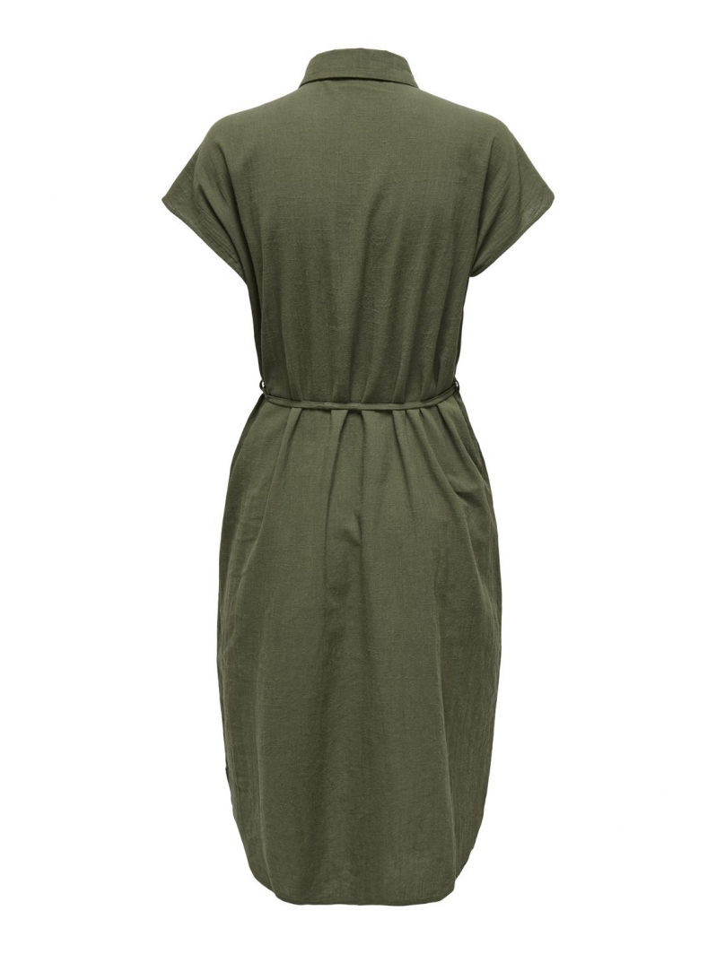 Shirt dress με δετό ζωνάκι ONLY 15320260