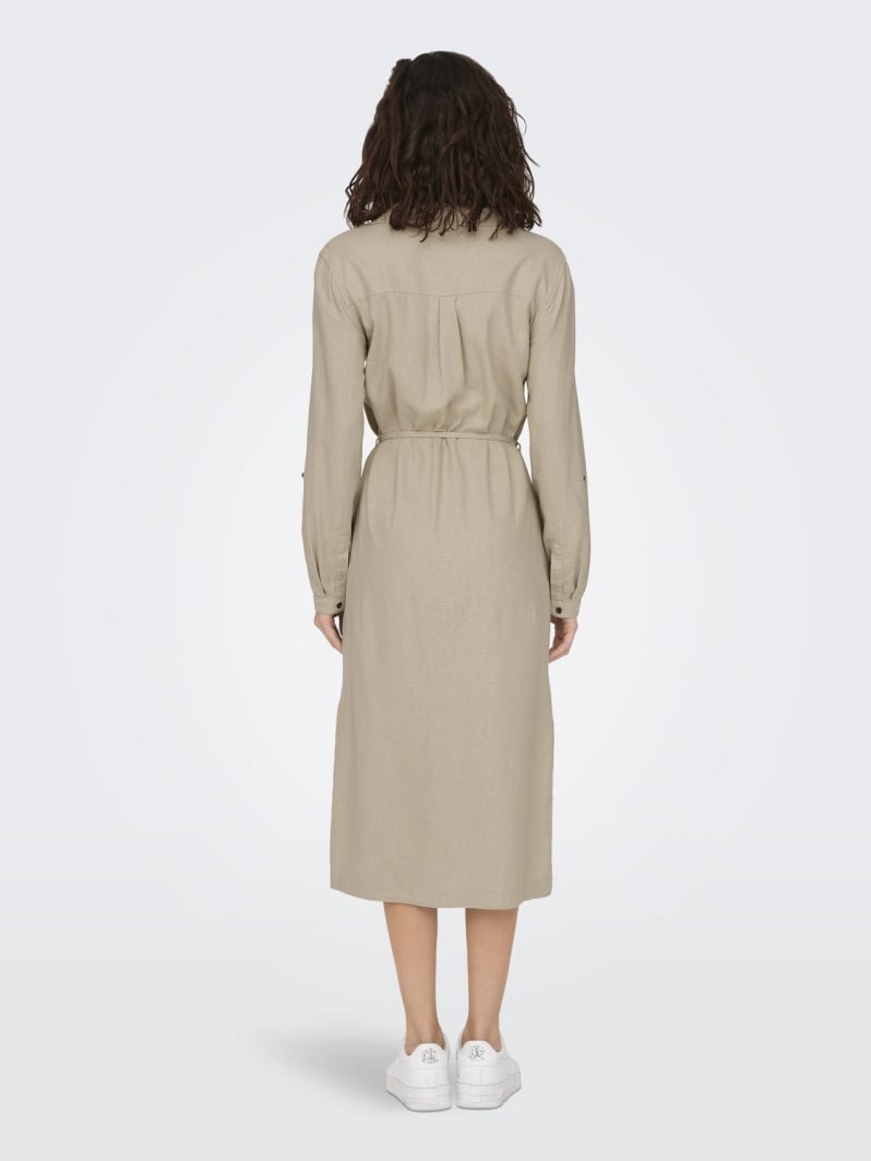 Shirt dress με λινό ONLY 15278720