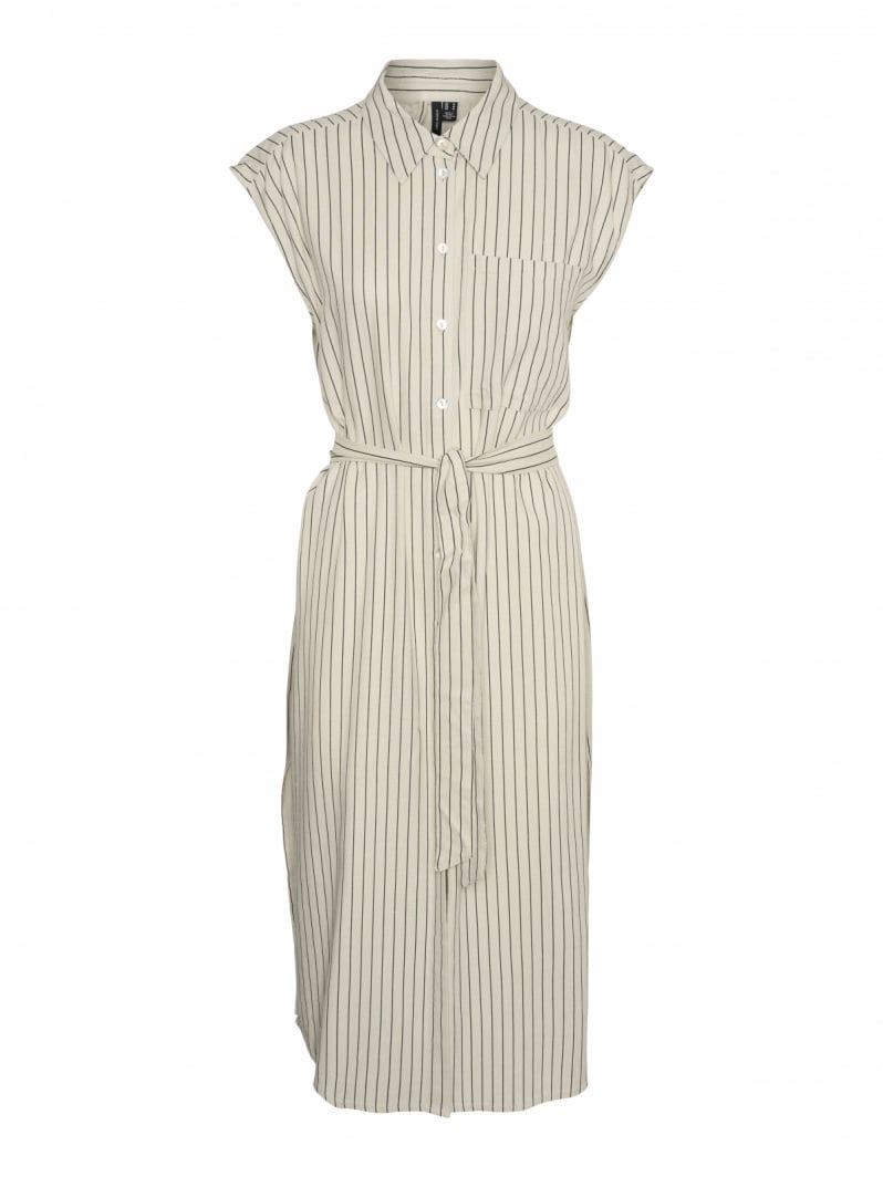 Shirt dress ριγέ αμάνικο με λινό Vero Moda 10282532