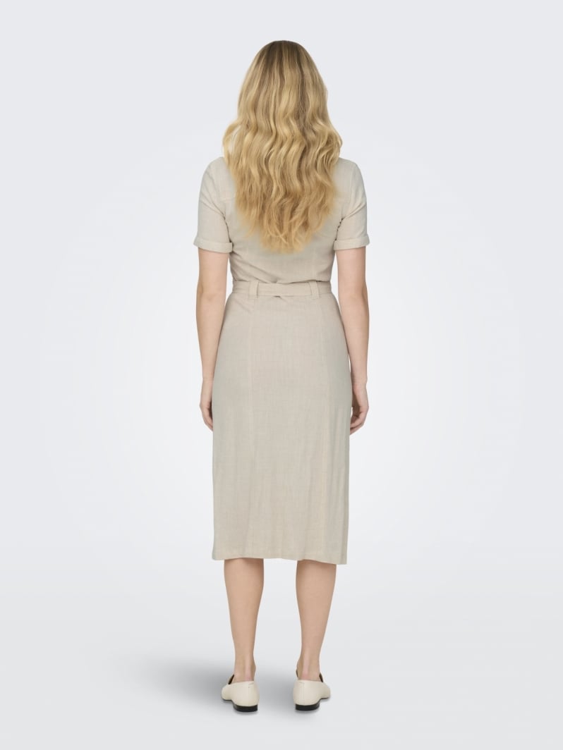 Shirtdress με λινό ONLY 15347210