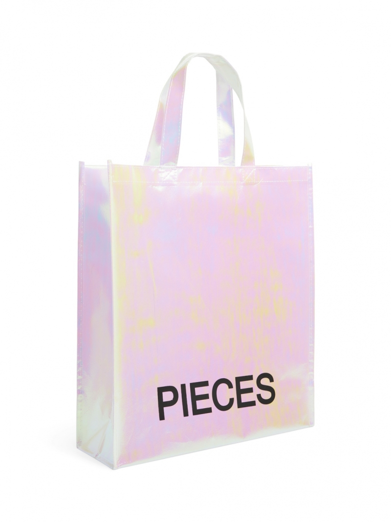 Shopper bag σε μεταλλικά χρώματα PIECES 17151837