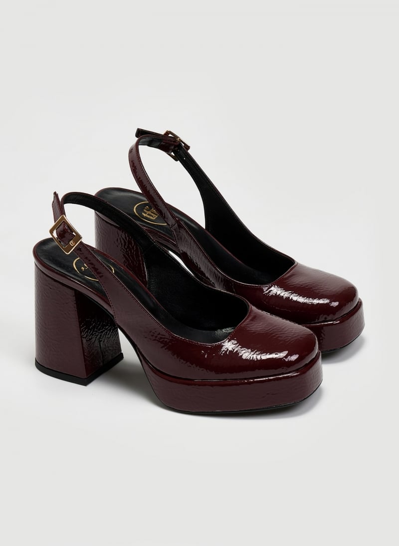 Γόβες Slingback λουστρίνι με ανοιχτή φτέρνα tfp