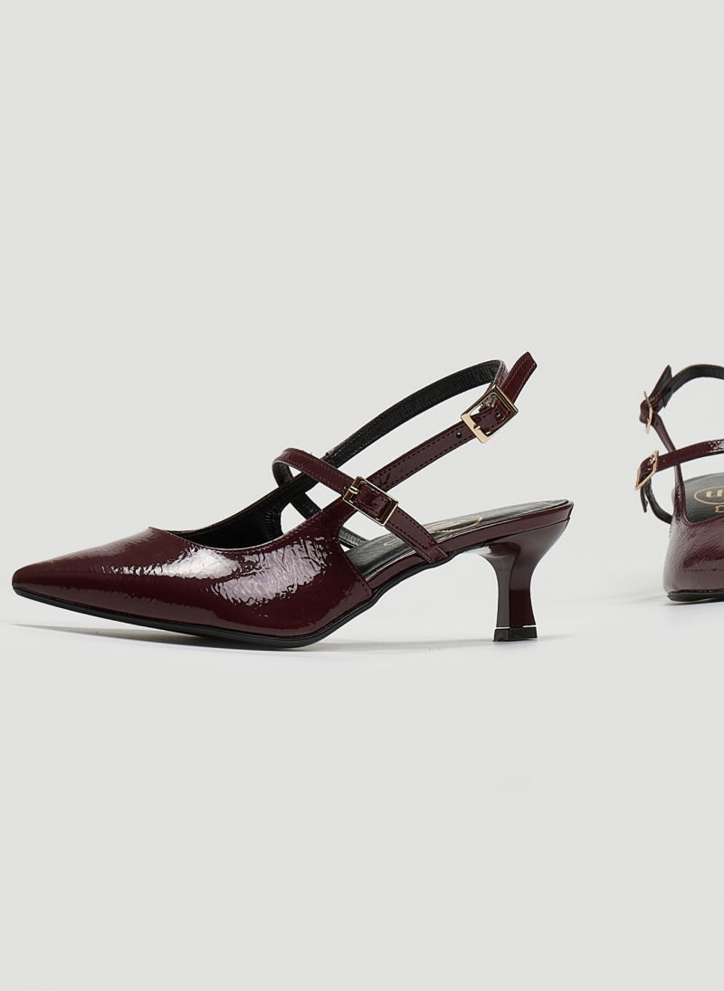 Γόβες Slingback λουστρίνι TFP