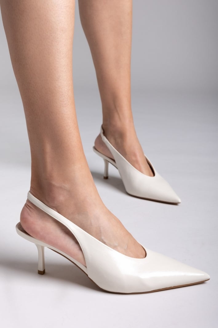 Slingback γόβες μυτερές CORINA