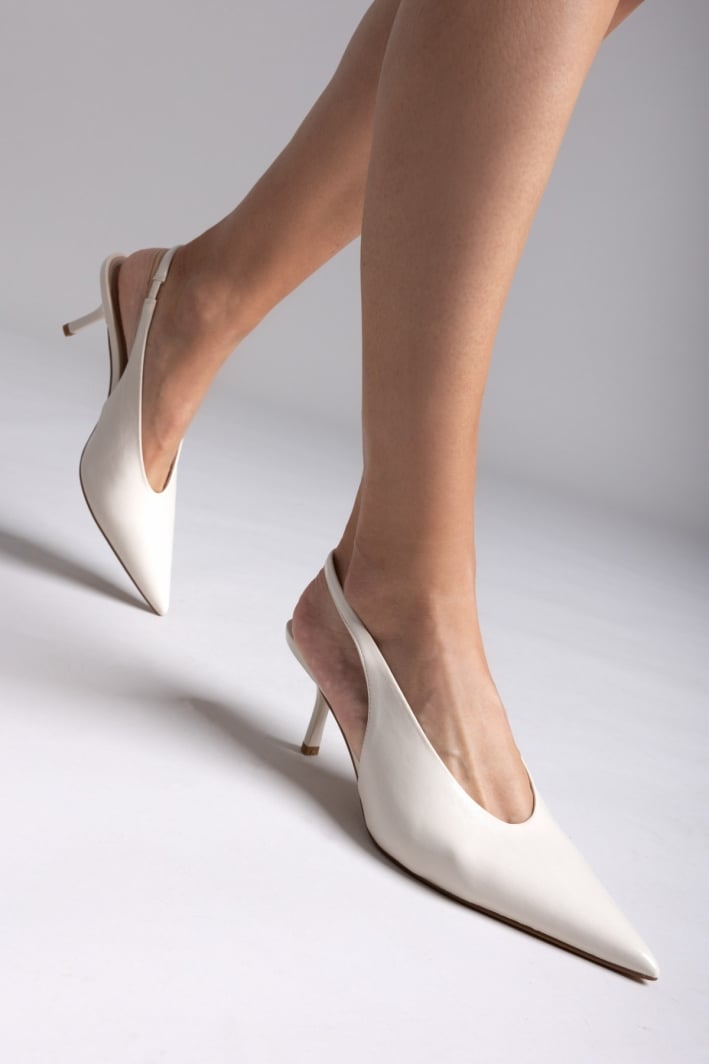 Slingback γόβες μυτερές CORINA