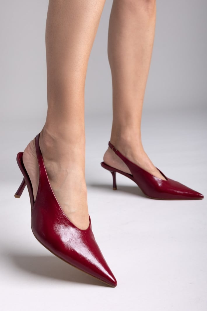 Slingback γόβες μυτερές CORINA