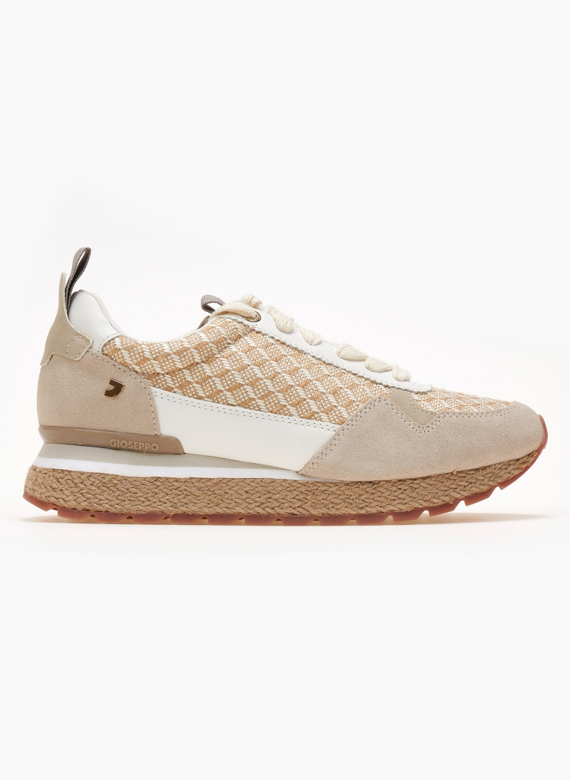 Sneakers δερμάτινα με συνδυασμό υλικών GIOSEPPO