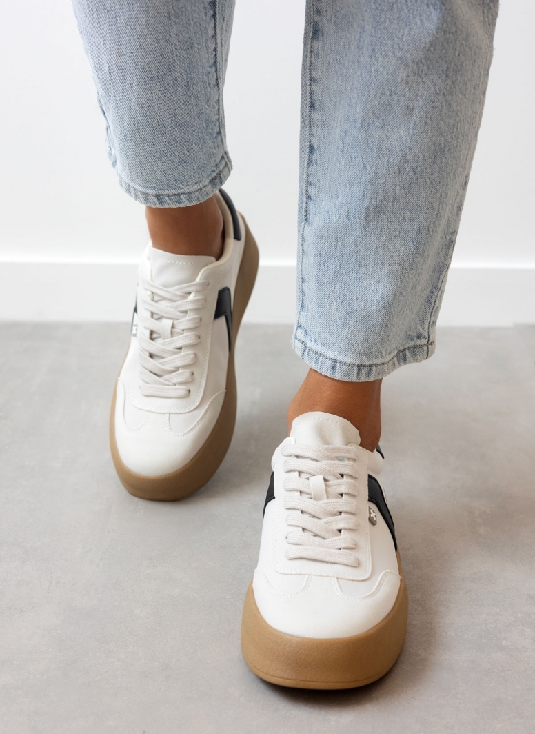 Sneakers flatforms με διχρωμία Xti 142953