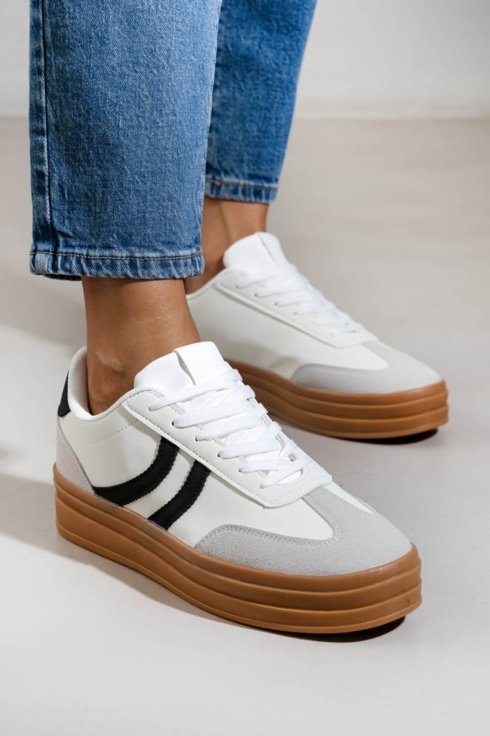 Sneakers flatforms με ψηλή σόλα ERYNN