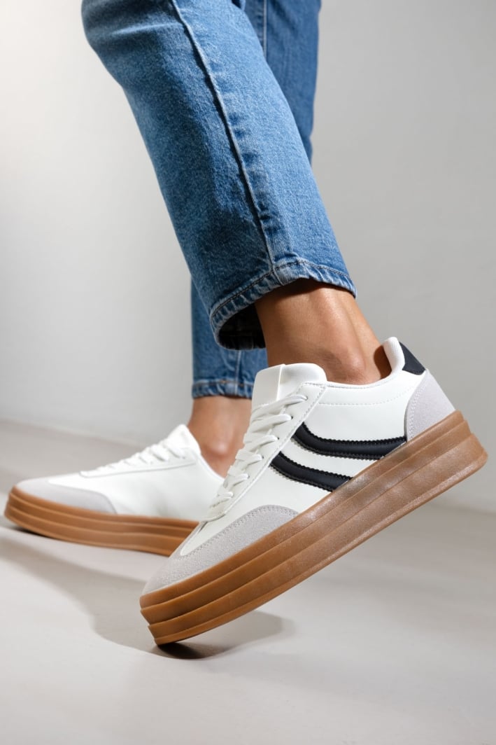 Sneakers flatforms με ψηλή σόλα ERYNN