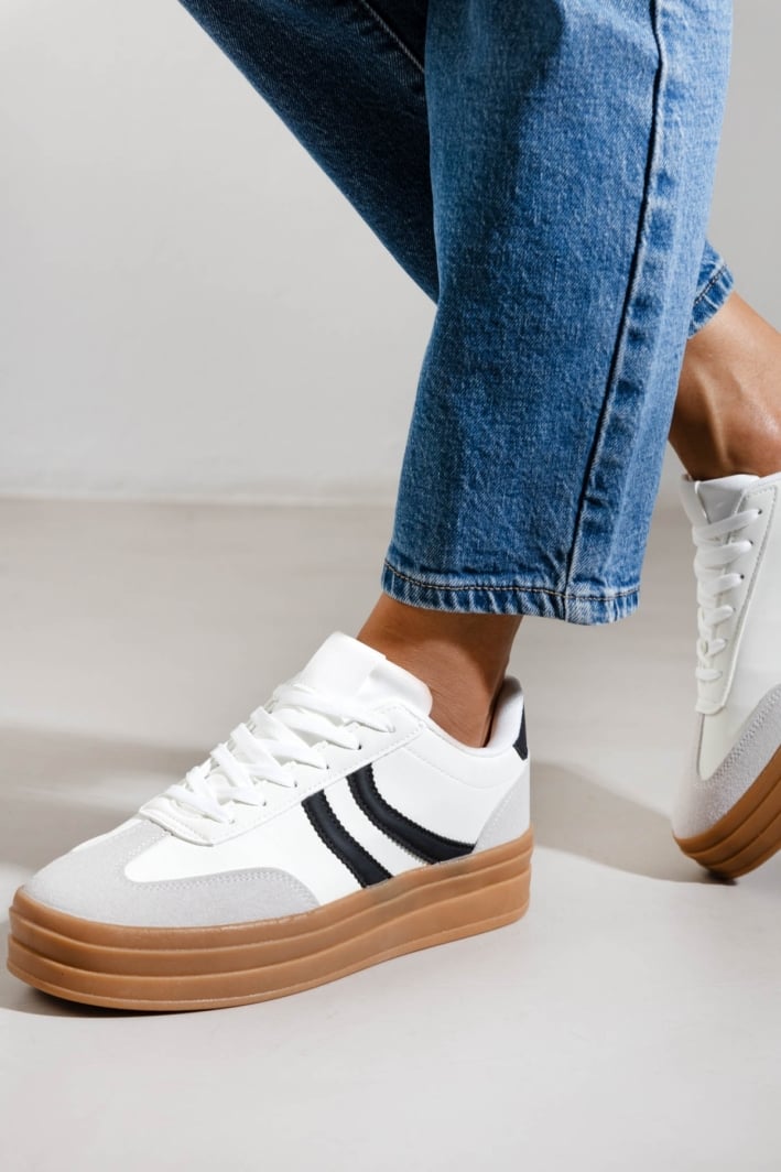 Sneakers flatforms με ψηλή σόλα ERYNN