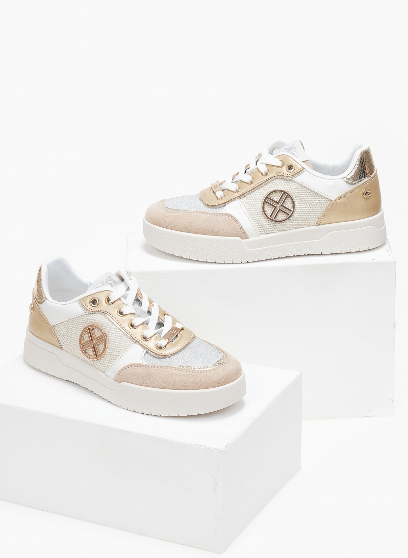 Sneakers flatform με glitter Xti 140968