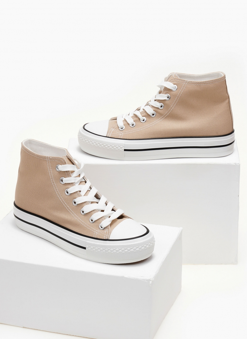 Sneakers μποτάκια πάνινα