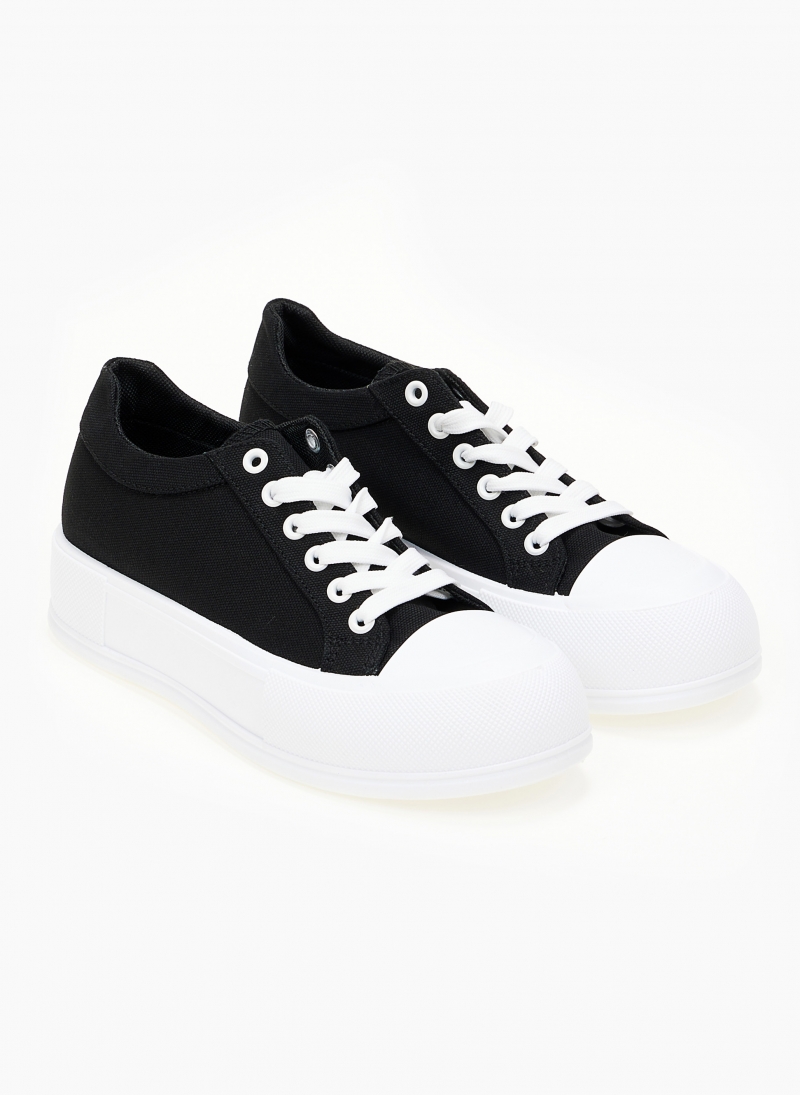 Sneakers πάνινα με διπλή σόλα