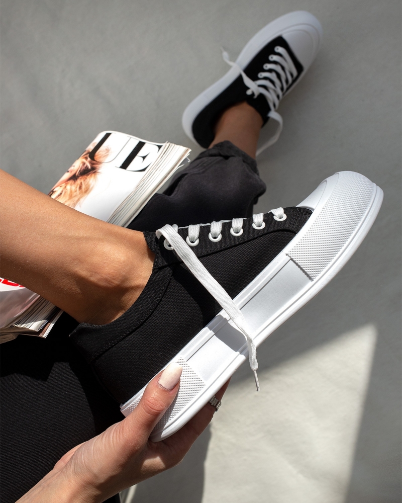 Sneakers πάνινα με διπλή σόλα