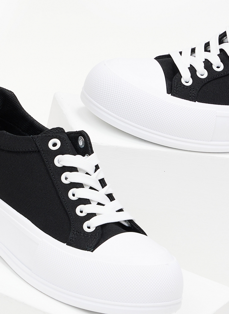 Sneakers πάνινα με διπλή σόλα