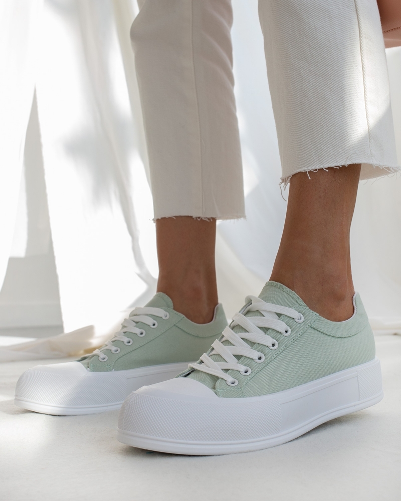 Sneakers πάνινα με διπλή σόλα